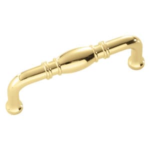Belwith Keeler Williamsburg Series 3" (76 mm) Center to Center Polished Brass Pull, - P3050-PB