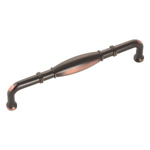 Belwith Keeler Williamsburg Series 5-1/16" (128 mm) Center to Center Oil Rubbed Bronze Highlighted Pull, - P3052-OBH