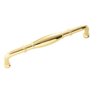 Belwith Keeler Williamsburg Series 5-1/16" (128 mm) Center to Center Polished Brass Pull, - P3052-PB