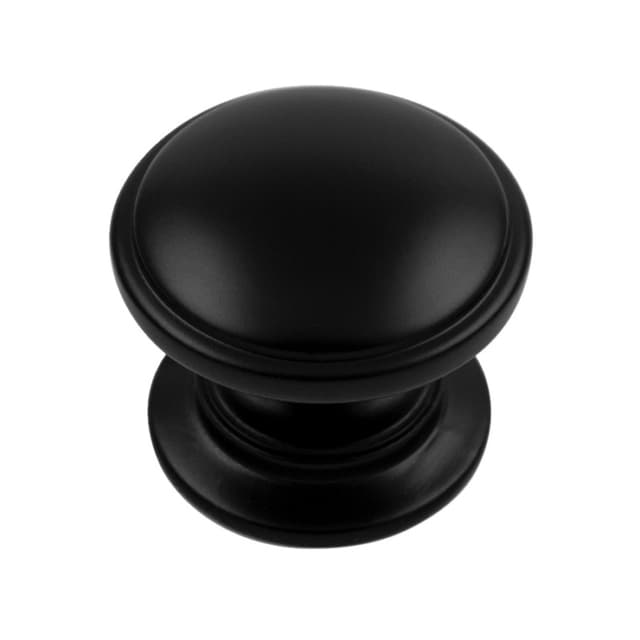 Belwith Keeler Williamsburg Series Matte Black 1-1/4" (32 mm) Diameter Knob, - P3053-MB