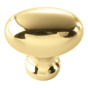Belwith Keeler Williamsburg Series Polished Brass 1-1/4 in (32 mm) L x 1/16 in (2 mm) W Knob, -P3054-PB