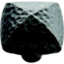 Belwith Keeler Mountain Lodge Series Black Iron 1-1/4 in (32 mm) L x 1-1/4 in (32 mm) W Knob, -P3062-BI