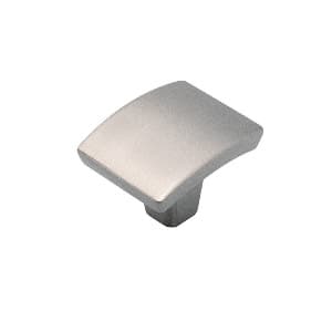 Belwith Keeler Rotterdam Series Satin Nickel 1-3/8 in (35 mm) L x 1-3/8 in (35 mm) W Knob, -P3123-SN