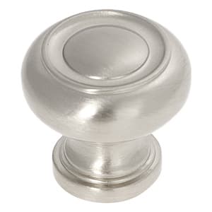 Belwith Keeler Cottage Series Satin Nickel 1-1/4" (32 mm) Diameter Knob, - P3151-SN