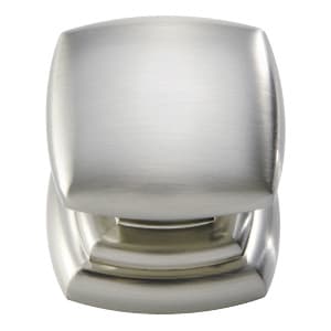 Belwith Keeler Euro-Contemporary Series Satin Nickel 1-1/4 in (32 mm) L x 1-1/4 in (32 mm) W Knob, -P3181-SN