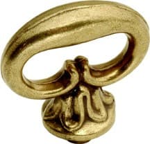 Belwith Keeler Queen Anne Series Polished Chrome 1-1/8 in (29 mm) L x 1/4 in (6 mm) W Mock Key Knob, -P321-LP