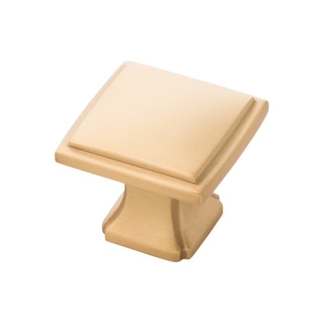 Belwith Keeler Bridges Series Brushed Golden Brass 1-1/4 in (32 mm) L x 1-1/4 in (32 mm) W Knob, -P3240-BGB