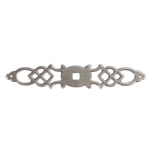 Backplate, 5-1/2 in (140 mm) Length - Silver Stone, Manor House by Hickory Hardware | P326-ST