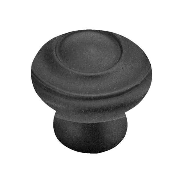 Belwith Keeler Cottage Series Matte Black 1-1/4" (32 mm) Diameter Knob, - P3500-MB