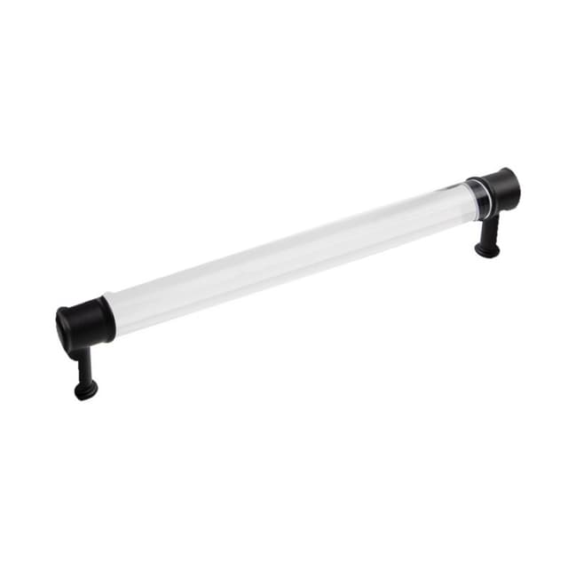 Belwith Keeler Midway Series 8-13/16" (224 mm) Center to Center Crysacrylic/Matte Black Pull, - P3704-CAMB