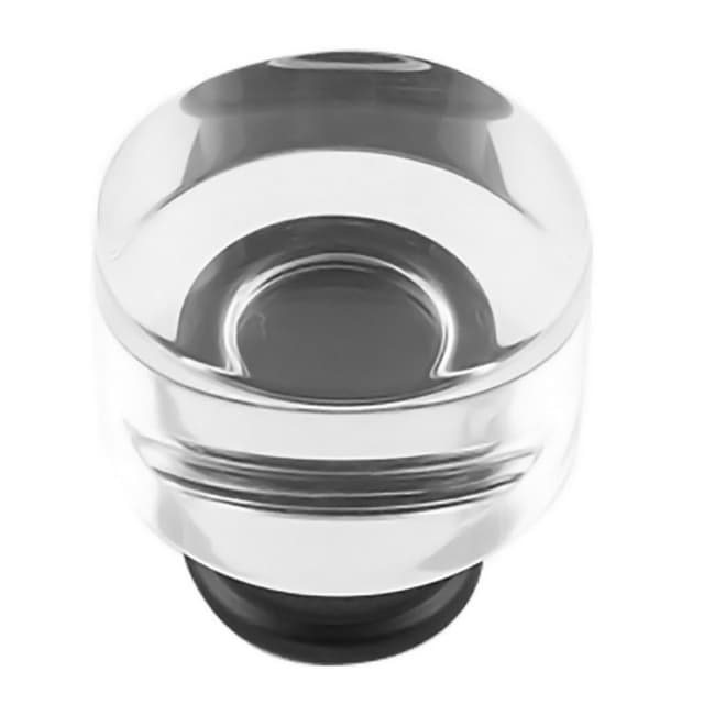 Belwith Keeler Midway Series Crysacrylic/Matte Black 1-1/4" (32 mm) Diameter Knob, - P3709-CAMB