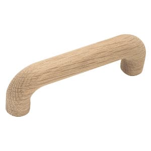 Belwith Keeler Natural Woodcraft Series 3-1/2" (89 mm) Center to Center Unfinished Wood Pull, - P674-UW