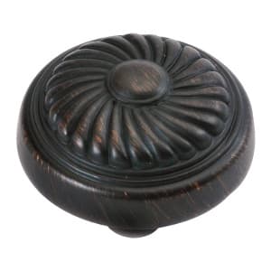 Belwith Keeler French Country Series Vintage Bronze 1-1/4" (32 mm) Diameter Knob, - P7343-VB