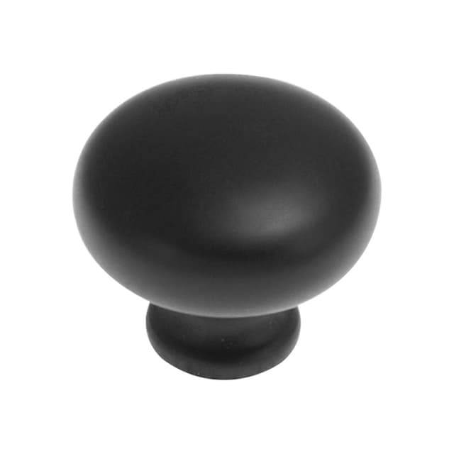 Belwith Keeler Williamsburg Series Matte Black 1-1/4" (32 mm) Diameter Knob, - P771-MB