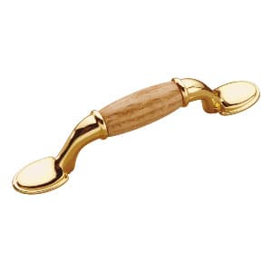 Belwith Keeler Woodgrain Series 3" (76 mm) Center to Center Unfinished Wood Pull, - P794-OAK