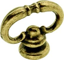 Belwith Keeler Manor House Series Lancaster Brass 1-1/8 in (29 mm) L x 1/2 in (13 mm) W Mock Key Knob, -P8007-LP