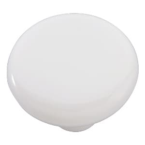 Belwith Keeler Midway Series White 1-1/2" (38 mm) Diameter Knob, - P814-W