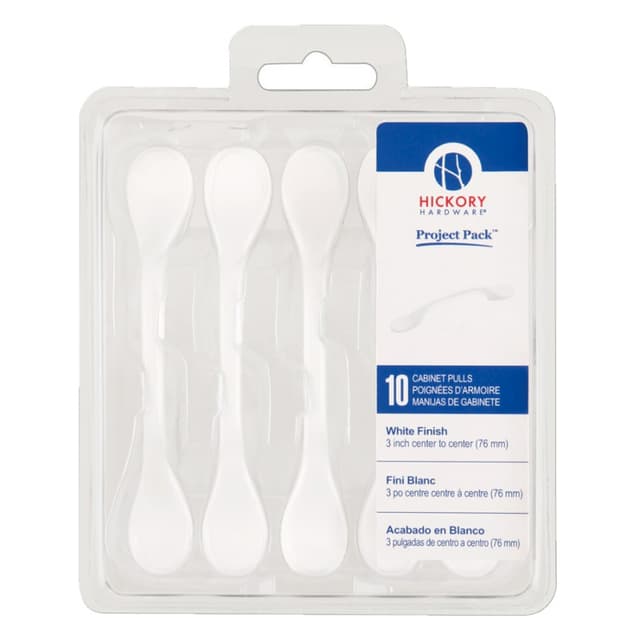 Belwith Keeler Conquest Series 3" (76 mm) Center to Center White Pull, - VP14444-W