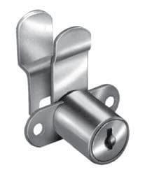 CompX National Disc Tumbler Rear Mount Cam Lock, 7/8" Cylinder with 3/4" Mounting Hole, Bright Nickel C8080-C346A-14A