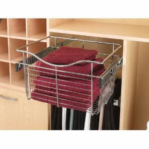 Rev-A-Shelf CB Series 18" Wide Chrome Wire Pullout Baskets
