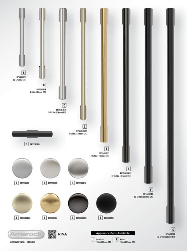 Amerock Riva Collection Display Boards