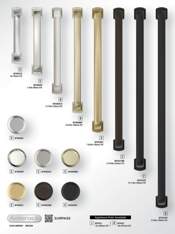 Amerock Surpass Collection Display Boards