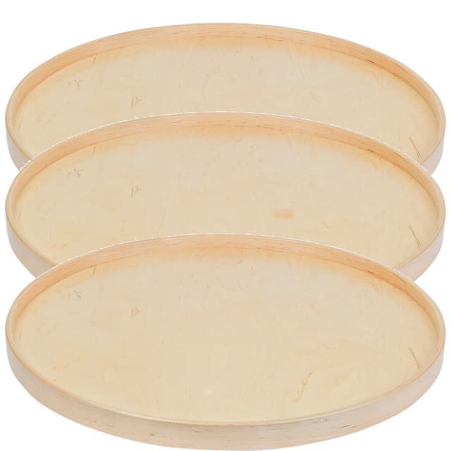 Century Magnum Series, Full Circle Lazy Susan, Unfinished, 3-Tray Set With Bearings