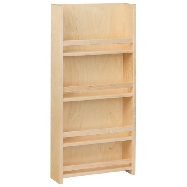 Spice Rack, Unassembled Wood Door Mount, Century Components