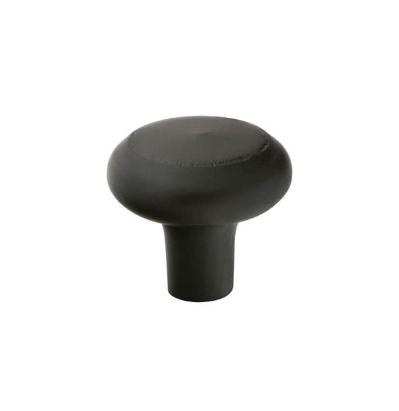 Emtek Sandcast Bronze Barn Knob, 1-3/4" Diameter, Flat Black Bronze Patina - 86340FB