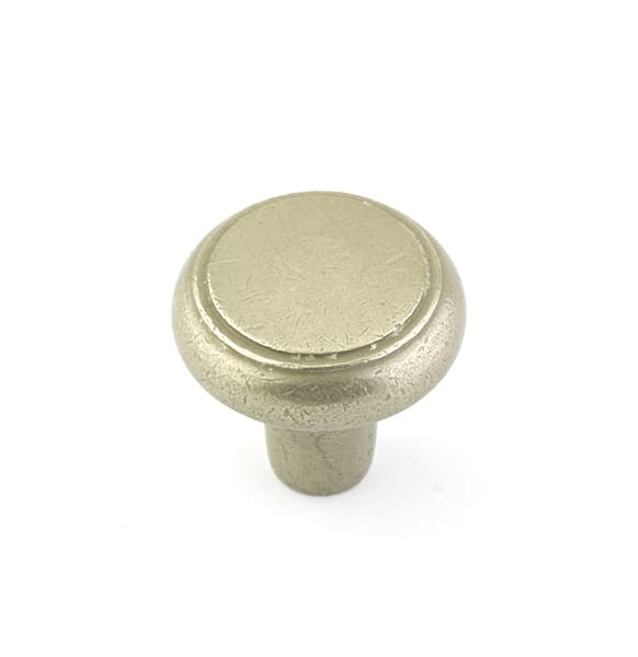 Emtek Sandcast Bronze Barn Knob, 1-3/4" Diameter, Tumbled White Bronze - 86340TWB