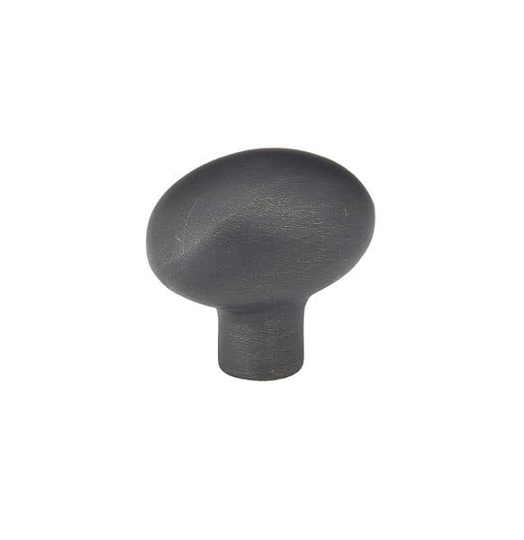 Emtek Sandcast Bronze Egg Knob, 1-3/4" Diameter, Medium Bronze Patina - 86217MB
