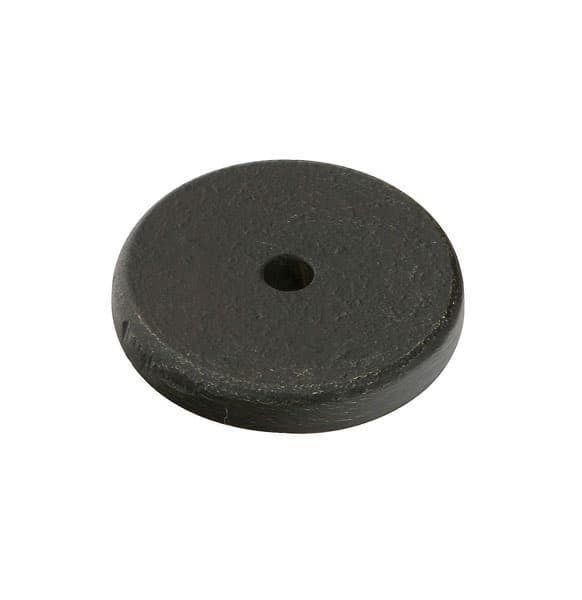 Emtek SANDCAST Bronze Round BACKPLATE-KNOB, 1-1/4" Diameter, Medium Bronze Patina - 86342MB