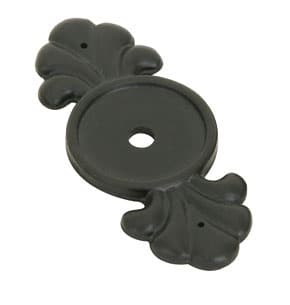Emtek TUSCANY Bronze BACKPLATE FOR KNOB, 2-1/4" L, Flat Black Bronze Patina - 86234FB