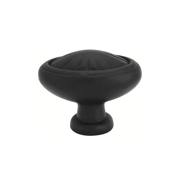 Emtek Tuscany Bronze Egg Knob, 1-3/4" Diameter, Flat Black Bronze Patina - 86143FB