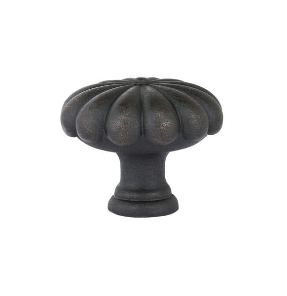 Emtek Tuscany Bronze Fluted Round Knob, 1" Diameter, Medium Bronze Patina - 86229MB
