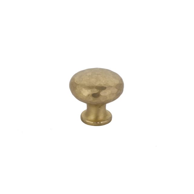 Emtek Arts & Crafts Round Dimpled Knob, 1-1/4" Diameter, Satin Brass - 86037US4