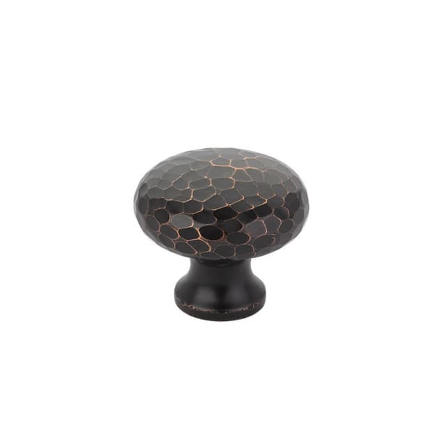 Emtek Arts & Crafts Round Dimpled Knob, 1-3/4" Diameter, Oil Rubbed Bronze - 86213US10B