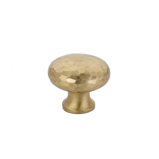 Emtek Arts & Crafts Round Dimpled Knob, 1-3/4" Diameter, Satin Brass - 86213US4