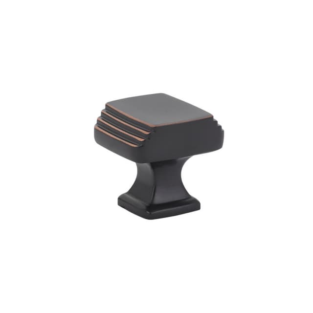 Emtek Art Deco Knob, 1-1/4" Diameter, Oil Rubbed Bronze - 86421US10B