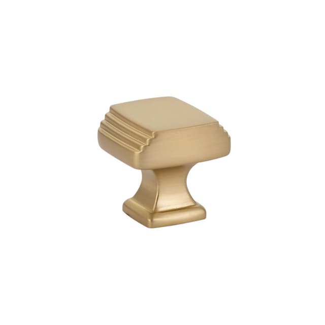Emtek Art Deco Knob, 1-1/4" Diameter, Satin Brass - 86421US4