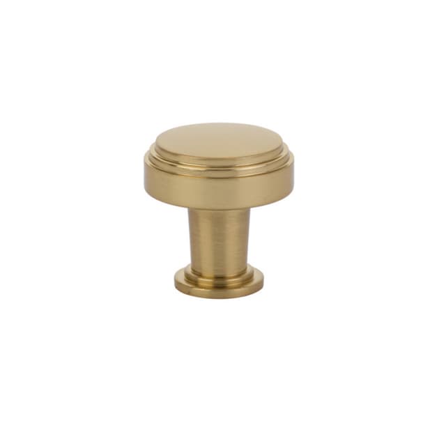 Emtek Art Deco Newport Knob, 1-1/4" Diameter, Satin Brass - 86432US4