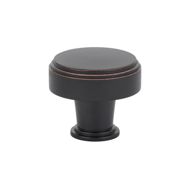 Emtek Art Deco Newport Knob, 1-3/4" Diameter, Oil Rubbed Bronze - 86433US10B
