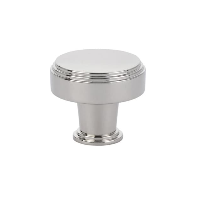 Emtek Art Deco Newport Knob, 1-3/4" Diameter, Polished Nickel - 86433US14