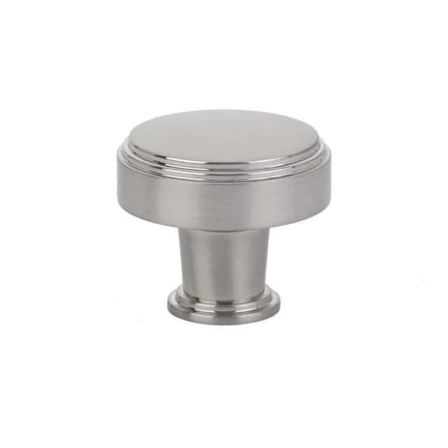 Emtek Art Deco Newport Knob, 1-3/4" Diameter, Satin Nickel - 86433US15