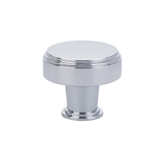 Emtek Art Deco Newport Knob, 1-3/4" Diameter, Polished Chrome - 86433US26