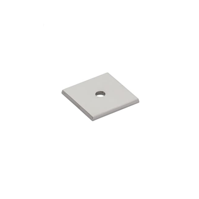 Emtek Art Deco Square Backplate for Knob, 1-1/4" L, Polished Nickel - 86434US14