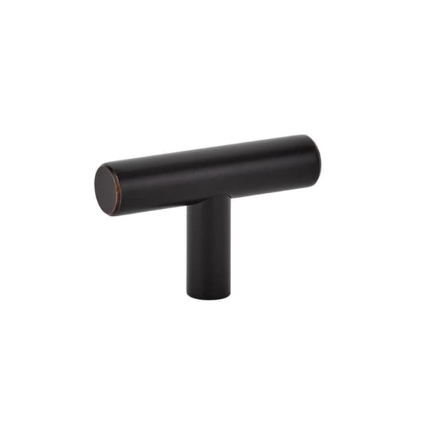 Emtek Contemporary Bar T-Knob, 2" Diameter, Oil Rubbed Bronze - 86357US10B