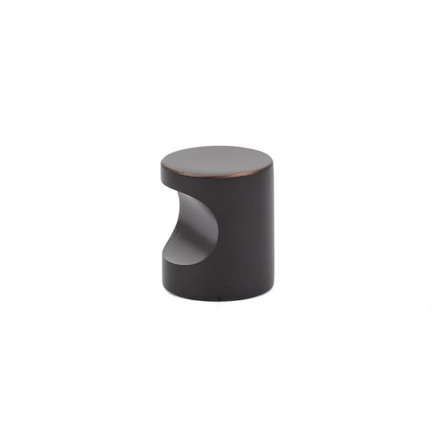 Emtek Contemporary Finger Pull, 7/8"CC, Oil Rubbed Bronze - 86150US10B