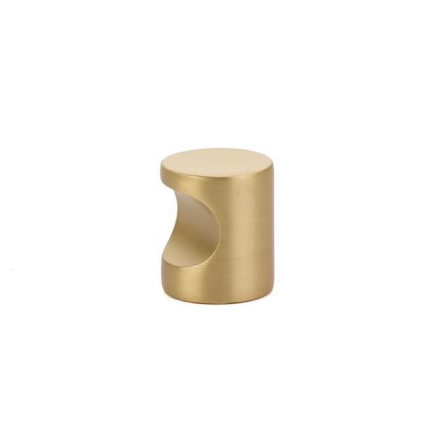 Emtek Contemporary Finger Pull, 7/8"CC, Satin Brass - 86150US4
