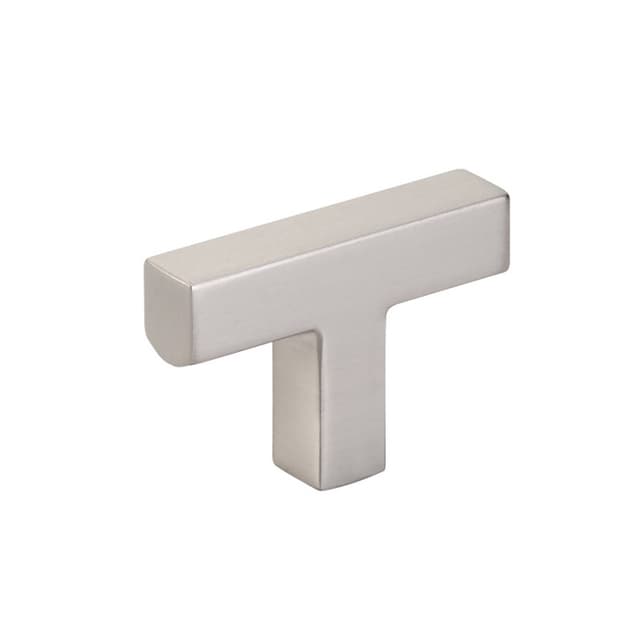 Emtek Modern Rectangular Warwick T-Knob, 2" Diameter, Satin Nickel - 86726US15